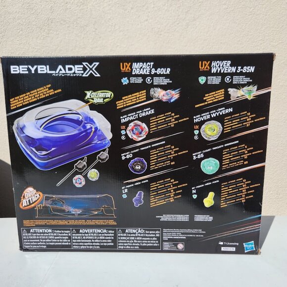 NEW Beyblade X Drop Attack Battle Set with Beystadium Arena 2 Takara Tomy Tops & - Picture 7 of 10
